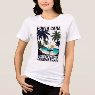 T-shirt En Tri-matière Punta Cana Paradis Dominicain