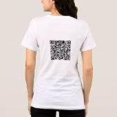 T-shirt En Tri-matière QR Code Jesus Saves Us Red Heart Scriptures (Verso)