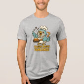 T-shirt En Tri-matière Quaker Parrot Chef chanter Bacon Pancakes Drôle (Recto)