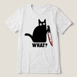 T-shirt En Tri-matière Quel mème de couteau de chat noir