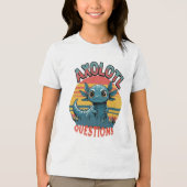 T-shirt En Tri-matière "QUESTIONS AXOLOTL - Vibes de graffitis rétro" (Recto)
