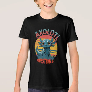 T-shirt En Tri-matière "QUESTIONS AXOLOTL - Vibes de graffitis rétro"