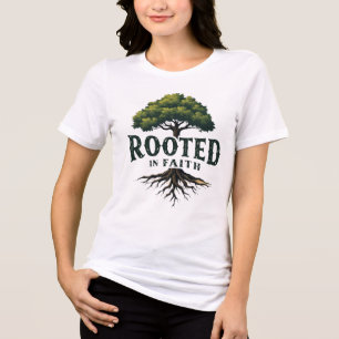 T-shirt En Tri-matière Racine dans la foi chrétienne arbre graphique