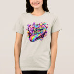 T-shirt En Tri-matière Rainbow Bride Tribe Sparkle Heart Bachelorette Par<br><div class="desc">Rainbow Bride Tribe Sparkle Heart Bachelorette Party Graphic Product Description Celebrate your wedding squad with this vibrant and playful "Bride Tribe" design. Perfect for bridesmaids at a bachelorette party or bridal shower, this graphic features a glowing rainbow heart surrounded by sweet icons like lollipops, diamonds, and shooting stars. Set against...</div>