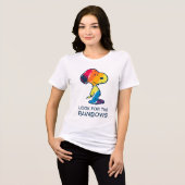 T-shirt En Tri-matière Rainbow Snoopy (Recto plein)
