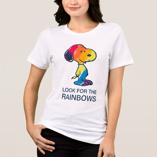 T-shirt En Tri-matière Rainbow Snoopy (Recto)