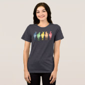 T-shirt En Tri-matière Rainbow Zebras | Montrez Vos Rayures ! Personnalis (Recto plein)