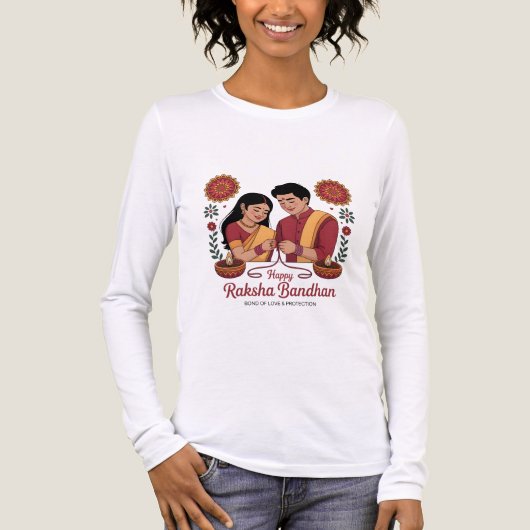 T-shirt En Tri-matière Raksha Bandhan  Women's Long Sleeve Shirt (Recto)