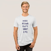 T-shirt En Tri-matière Randonnée Grimper Raft Surf en direct (Recto plein)