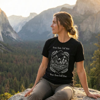 T-shirt En Tri-matière Randonneur Minimaliste Crête de Montagne Votre Tex