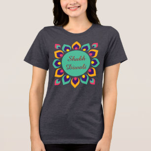 T-shirt En Tri-matière Rangoli de Diwali Deepa contemporain
