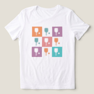 T-shirt En Tri-matière Raquette de Pickle Ball Confort Colors