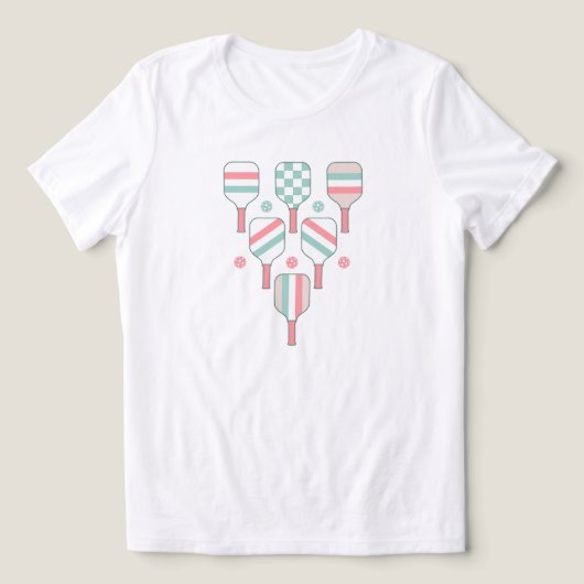 T-shirt En Tri-matière Raquettes de Pickleball Motif (Design Recto)