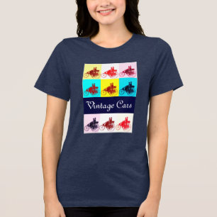 T-shirt En Tri-matière Rassemblement de voitures anciennes Pop Art