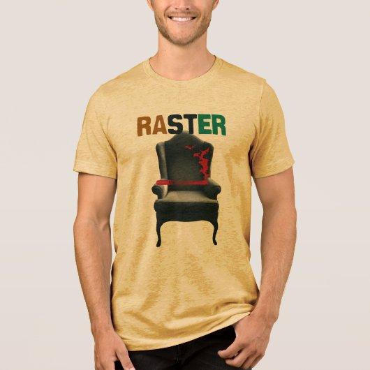 T-SHIRT EN TRI-MATIÈRE RASTER COUCH (Recto)