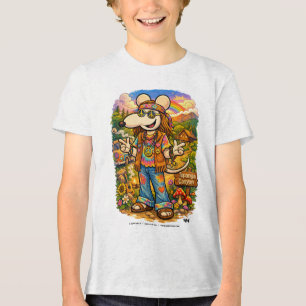 T-shirt En Tri-matière Rat de ruisseau CreekRat Co. Art hippie vintag