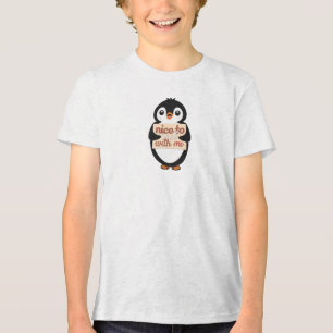 T-shirt En Tri-matière Ravi de faire votre connaissance - Signe Pingouin