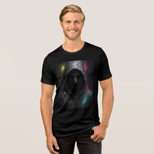 T-shirt En Tri-matière Rebelle silencieuse - Puissante T-shirt à capuchon (Recto plein)