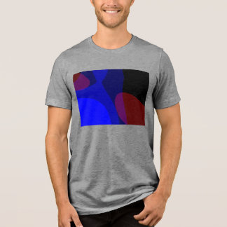 T-shirt En Tri-matière Red And Blue Abstract Art 601