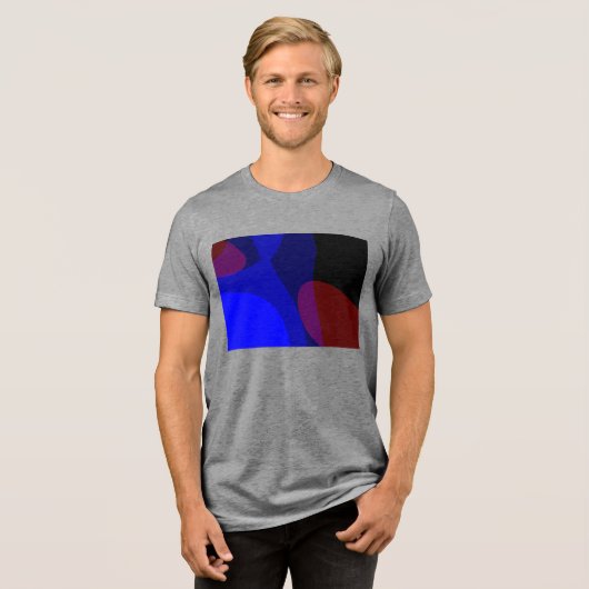 T-shirt En Tri-matière Red And Blue Abstract Art 601 (Recto plein)