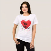 T-shirt En Tri-matière Red Heart BE MINE Valentine’s Day Gift (Recto plein)