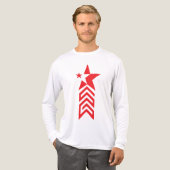 T-shirt En Tri-matière Red Star with Chevron Arrows (Recto complet)