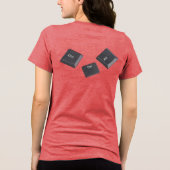 T-shirt En Tri-matière Redémarrer les clés de l'ordinateur (Verso)