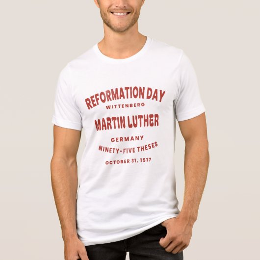 T-shirt En Tri-matière Reformation Day - Martin Luther (Recto)