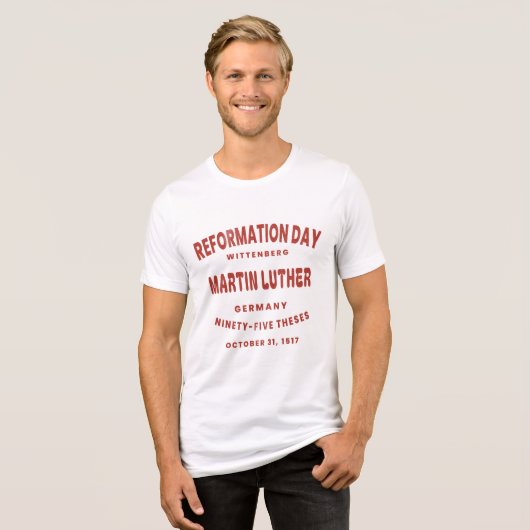 T-shirt En Tri-matière Reformation Day - Martin Luther (Recto plein)