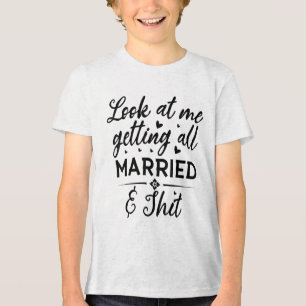 T-shirt En Tri-matière Regarde-Moi Faire En Sorte Que Toute Femme Mariée