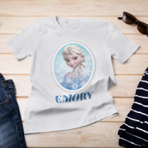 Reine Elsa de Frozen | Cadre de flocon de neige