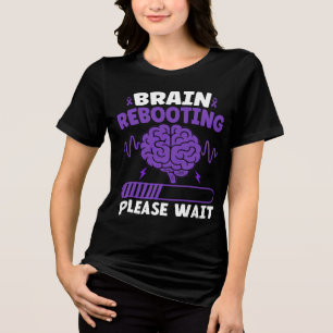 T-shirt En Tri-matière Réinitialisation du cerveau, humour et sensibilisa