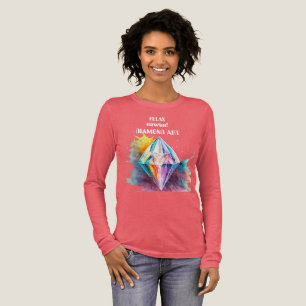 T-shirt En Tri-matière Relaxez-vous diamant art décontracté