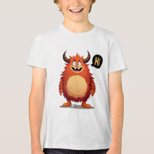 T-shirt En Tri-matière Rencontrez le Monstre de Fluff convivial