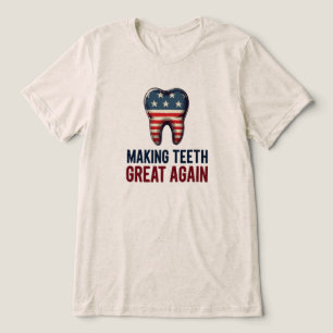 T-shirt En Tri-matière Rendre les dents magnifiques - Patriotique dentair
