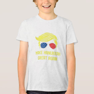 T-shirt En Tri-matière Rendre sa grandeur à Hanoukka Trump juif