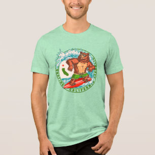 T-shirt En Tri-matière République de l'ours de surf de Californie