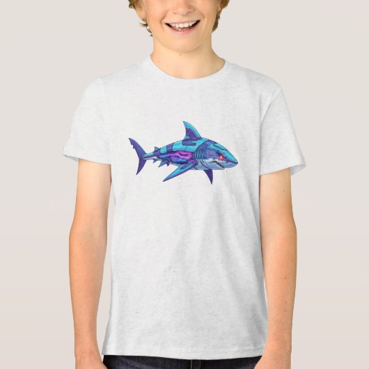 T-shirt En Tri-matière Requin Électrique (Recto)