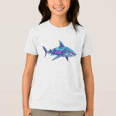 T-shirt En Tri-matière Requin Électrique (Recto)