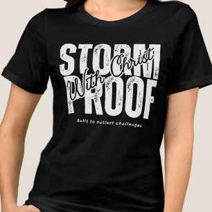 T-shirt En Tri-matière Résistant aux tempêtes avec Christ Spirituel Jésus