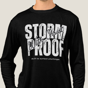 T-shirt En Tri-matière Résistant aux tempêtes avec le Christ - Jésus Dieu