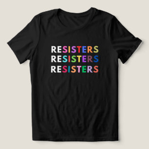 T-shirt En Tri-matière RÉSISTANTS AU T-shirt anti-Trump
