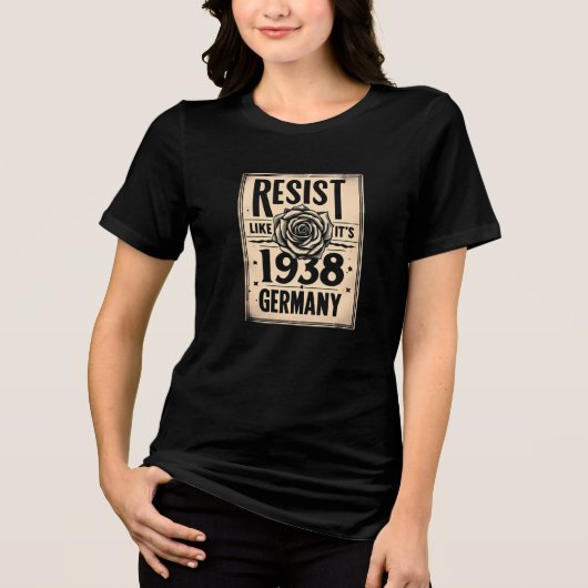 T-shirt En Tri-matière Résistez à la situation de 1938 Allemagne - Politi (Recto)