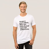 T-shirt En Tri-matière Respect des aînés (Recto plein)