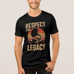 T-shirt En Tri-matière Respectez l'héritage des collecteurs de disques am