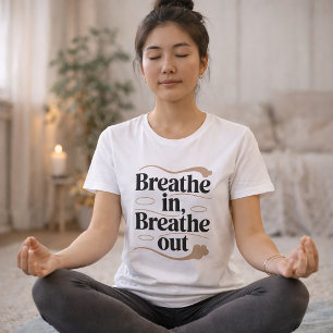 T-shirt En Tri-matière Respirer, Respirer - Détente Mindfulness Typ