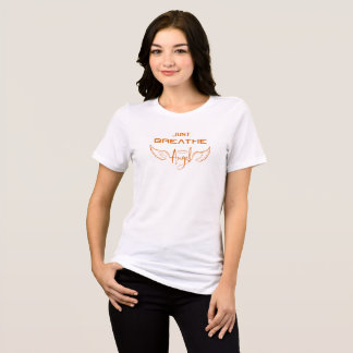 T-shirt En Tri-matière "Respirez simplement Ange" Ailes Motivation Spirit