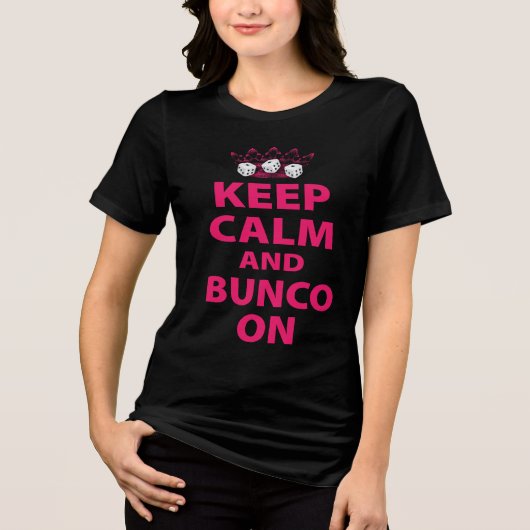 T-shirt En Tri-matière Restez calme Bunco (Recto)