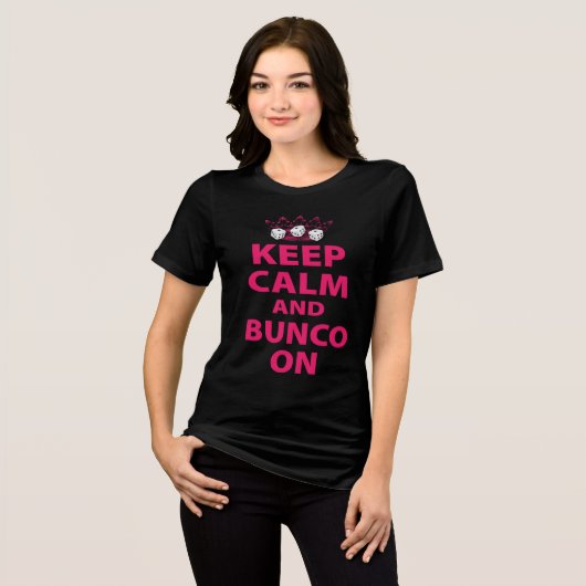 T-shirt En Tri-matière Restez calme Bunco (Recto plein)