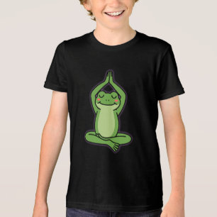 T-shirt En Tri-matière Restez Calme, Restez Froggy - Cute Zen Méditation